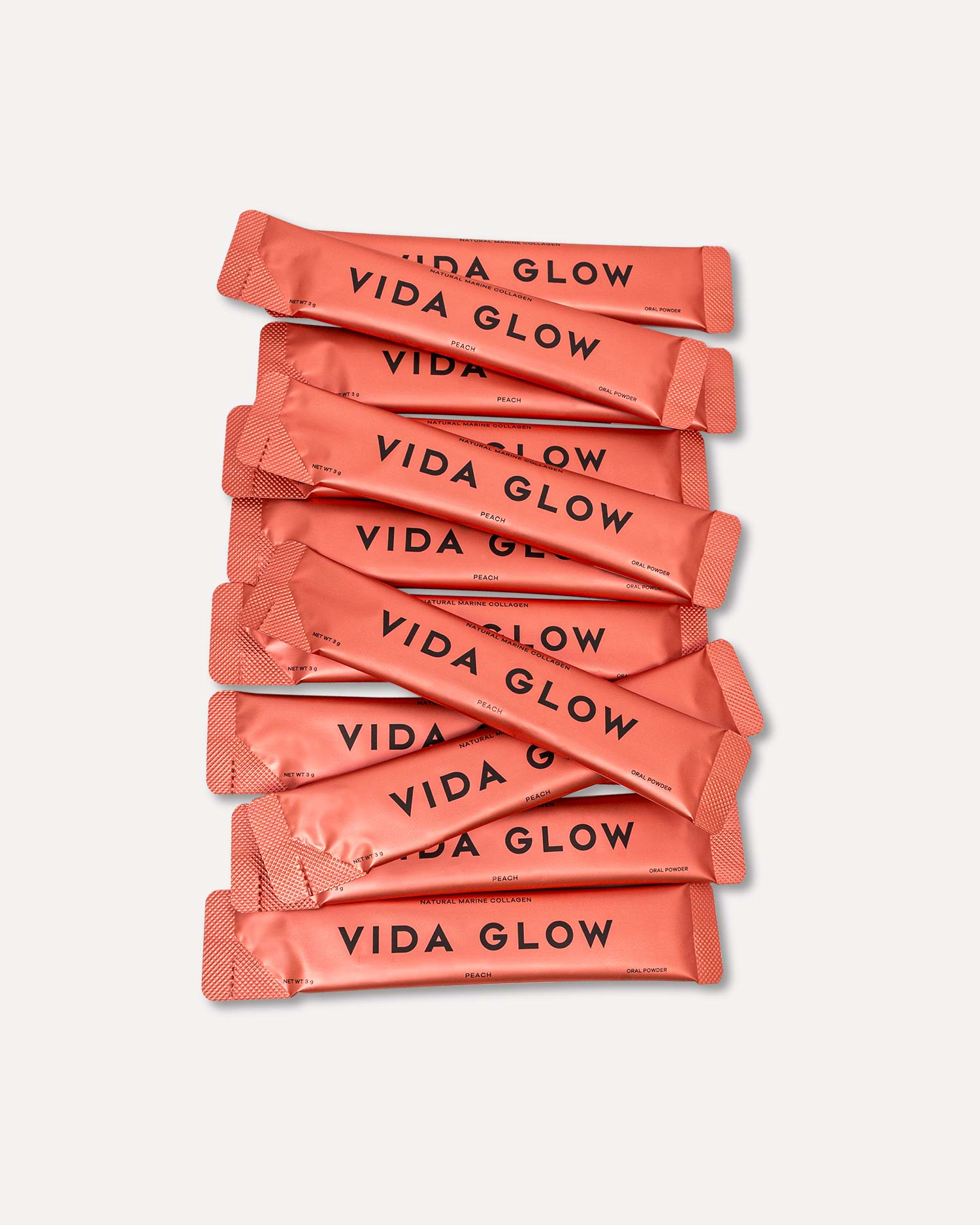 Natural Marine Collagen Sachets - Peach - Image 4